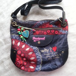 Grigri bijoux de sac, porte clés rouge piment