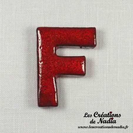 Lettre F en céramique Lettre F en céramique