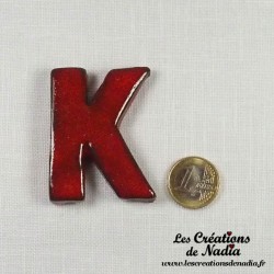 Lettre K en céramique