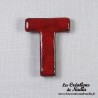 Lettre T en céramique