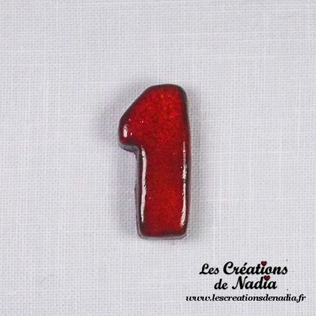 Chiffre 1 en céramique
