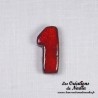 Chiffre 1 en céramique