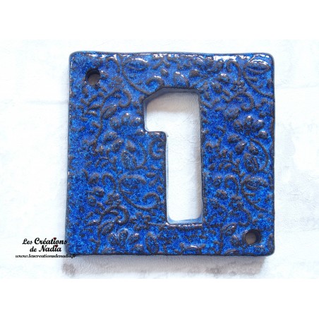 Plaque numéro maison bleu nuit en céramique Plaque numéro maison bleu nuit en céramique