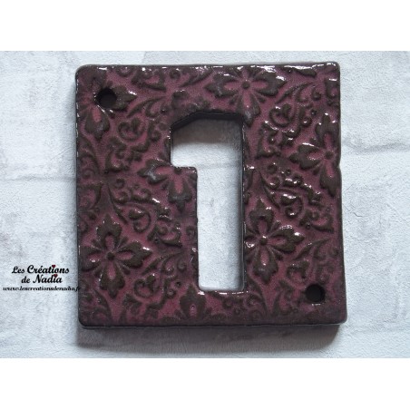 Plaque numéro maison vieux rose en céramique Plaque numéro maison vieux rose en céramique