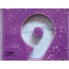 Plaque numéro maison lilas en céramique