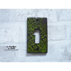 Plaque numéro maison vert reinette en céramique