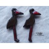 Magnet cigogne debout couleur noir