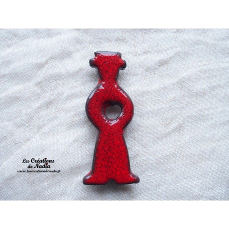 Magnet alsacien couleur rouge piment