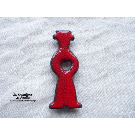 Magnet alsacien couleur rouge piment