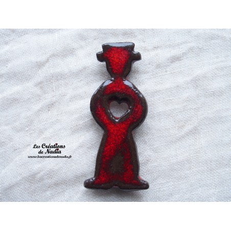 Magnet alsacien couleur rouge pomme d'amour Magnet alsacien couleur rouge pomme d'amour