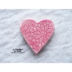 Magnet coeur couleur rose