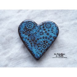 Magnet coeur couleur bleu turquoise