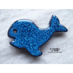 Magnet baleine couleur bleu
