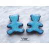 Magnet ourson couleur bleu turquoise