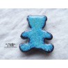 Magnet ourson couleur bleu turquoise