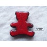 Magnet ourson couleur rouge piment