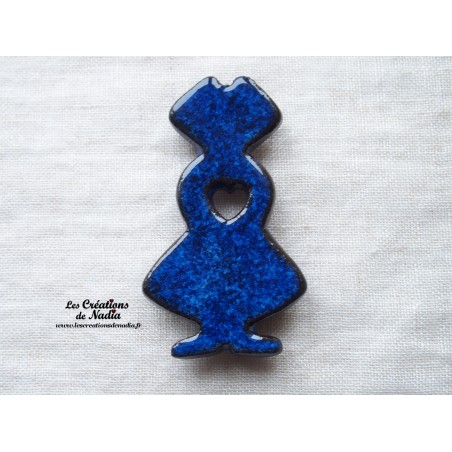 Magnet alsacienne couleur bleu nuit