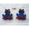 Magnet grenouille couleur bleu nuit