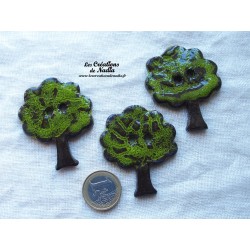 Bouton arbre d'été en céramique
