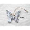 Papillon en céramique, couleur Elsass café impressions florales