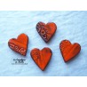 Magnet coeur couleur orange