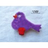 Magnet oiseau couleur lilas