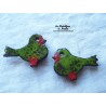 Magnet oiseau couleur vert reinette