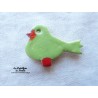 Magnet oiseau couleur vert amande