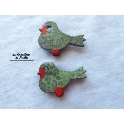 Magnet oiseau couleur vert tilleul