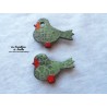 Magnet oiseau couleur vert tilleul
