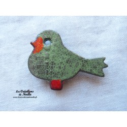 Magnet oiseau couleur vert tilleul