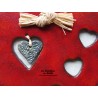 Coeur en céramique Joséphine (Finela) couleur  rouge piment
