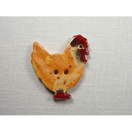 Bouton poule pain d'épice Bouton poule pain d'épice