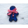 Pin's Mannele bleu nuit