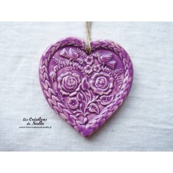 Coeur Springerlé couleur lilas