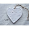 Coeur springerlé bouquet, couleur blanc
