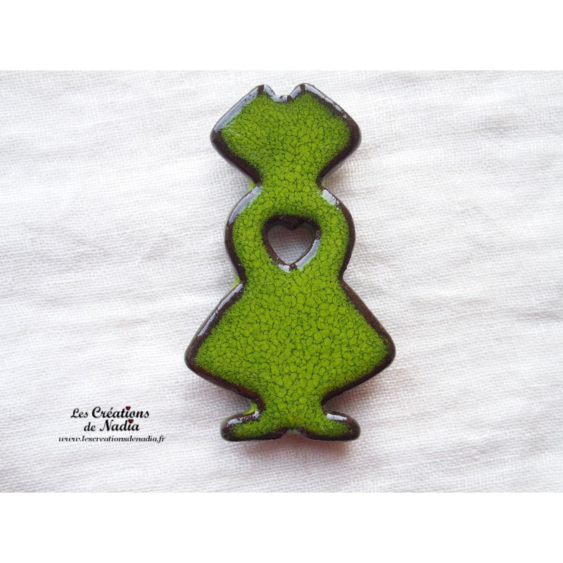 Magnet alsacienne couleur vert reinette