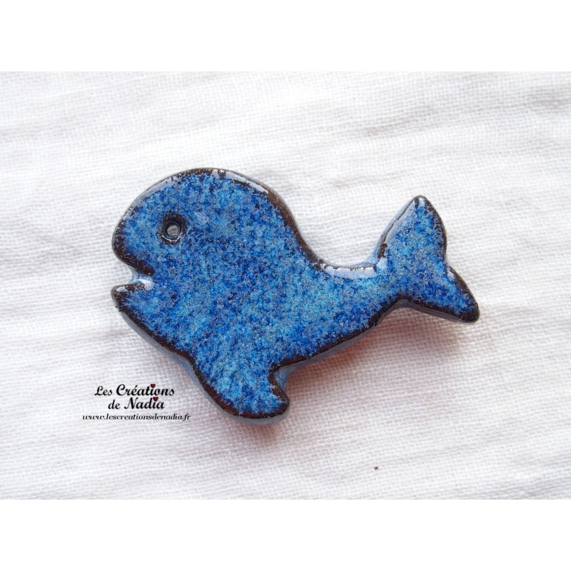 Magnet baleine couleur bleu