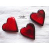 Magnet coeur couleur rouge pomme d'amour