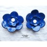 Fleur en céramique poppies taille XXL, couleur bleu nuit