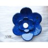 Fleur en céramique poppies taille XXL, couleur bleu nuit