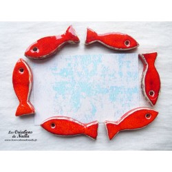 Sardines porte couteau en céramique couleur rot und wiss