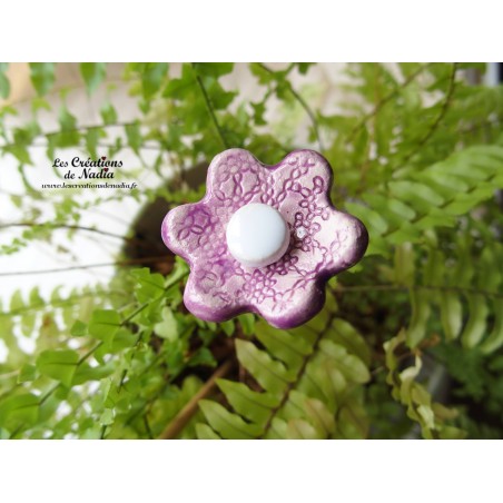 Poppies fleur en céramique pour les jardinières, petit modèle, couleur lilas Poppies fleur en céramique pour les jardinières, petit modèle, couleur lilas