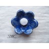 Poppies fleur encéramique pour les jardinières, moyen modèle, couleur bleu outremer