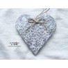 Coeur Liesel elsass café, impression flocons, en poterie, à suspendre
