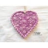 Coeur springerlé couleur lilas