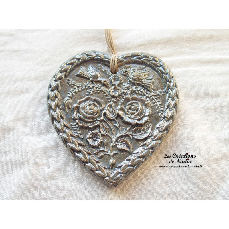 Coeur Springerlé couleur bleu gauloise