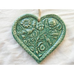 Coeur Springerlé couleur vert bouteille