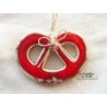 Mini bretzel en céramique, couleur rot und wiss