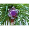 Poppies fleurs en céramique pour les jardinières, série de trois fleurs couleur Elsass café et lilas